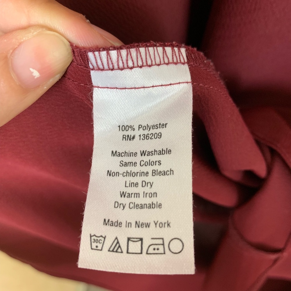 Hatch Burgundy Slouch Kimono Shift Dress Size P - Picture 8 of 8